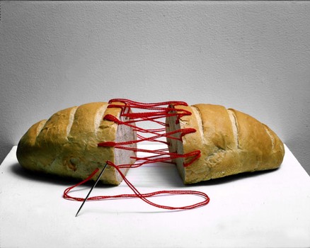 Broken Bread: Another Wojnarowicz piece from 1988-89. The artist frequently referenced spirituality and his Catholic roots in his work.